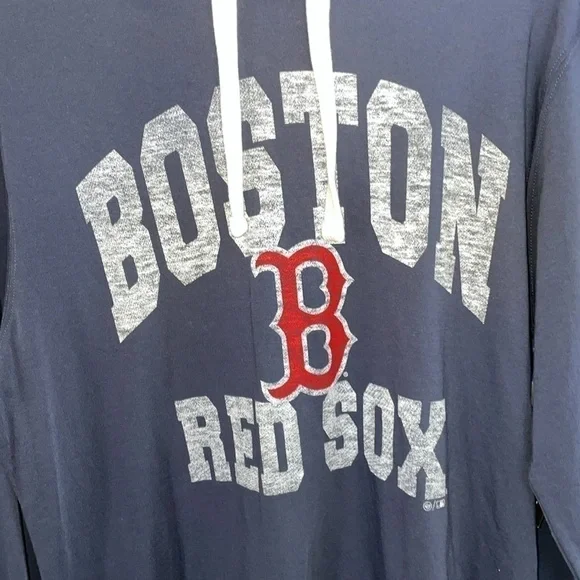 Boston Red Sox 100% cotton hooded pullover lightweight shirt. Size medium - Picture 2 of 5